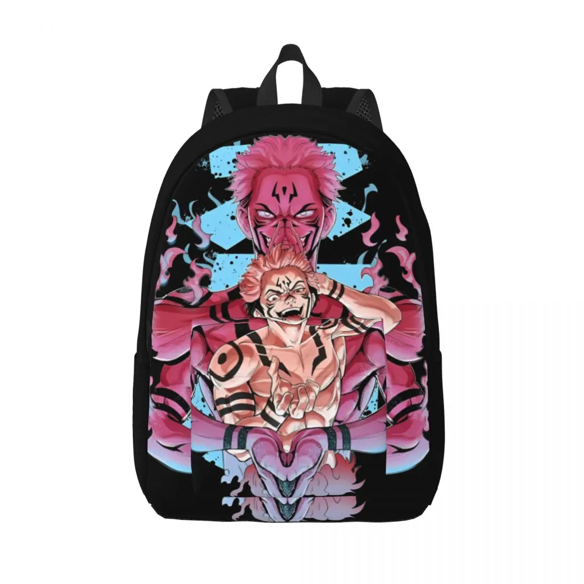 Sukuna Backpack for Men Women Casual Student Hiking Travel Daypack Anime Manga Jujutsu Kaisen Laptop Shoulder Bag Durable