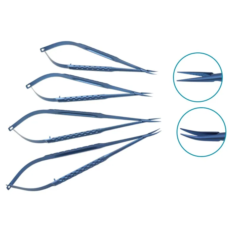 

16cm/18cm Needle Holder Needle Holding Forceps Straight Curved Titanium Alloy Microscopic Instrument