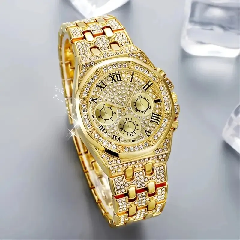 Diamond Women Watches Gold Watch Ladies Wrist Watches Luxury Brand Rhinestone Womens Bracelet Watches Female Relogio