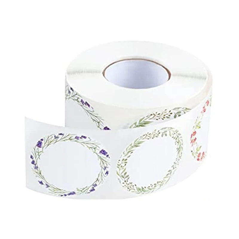 500x/rouleau autocollants ronds étiquettes inscriptibles autocollants étiquettes cuisson étiquettes adhésives