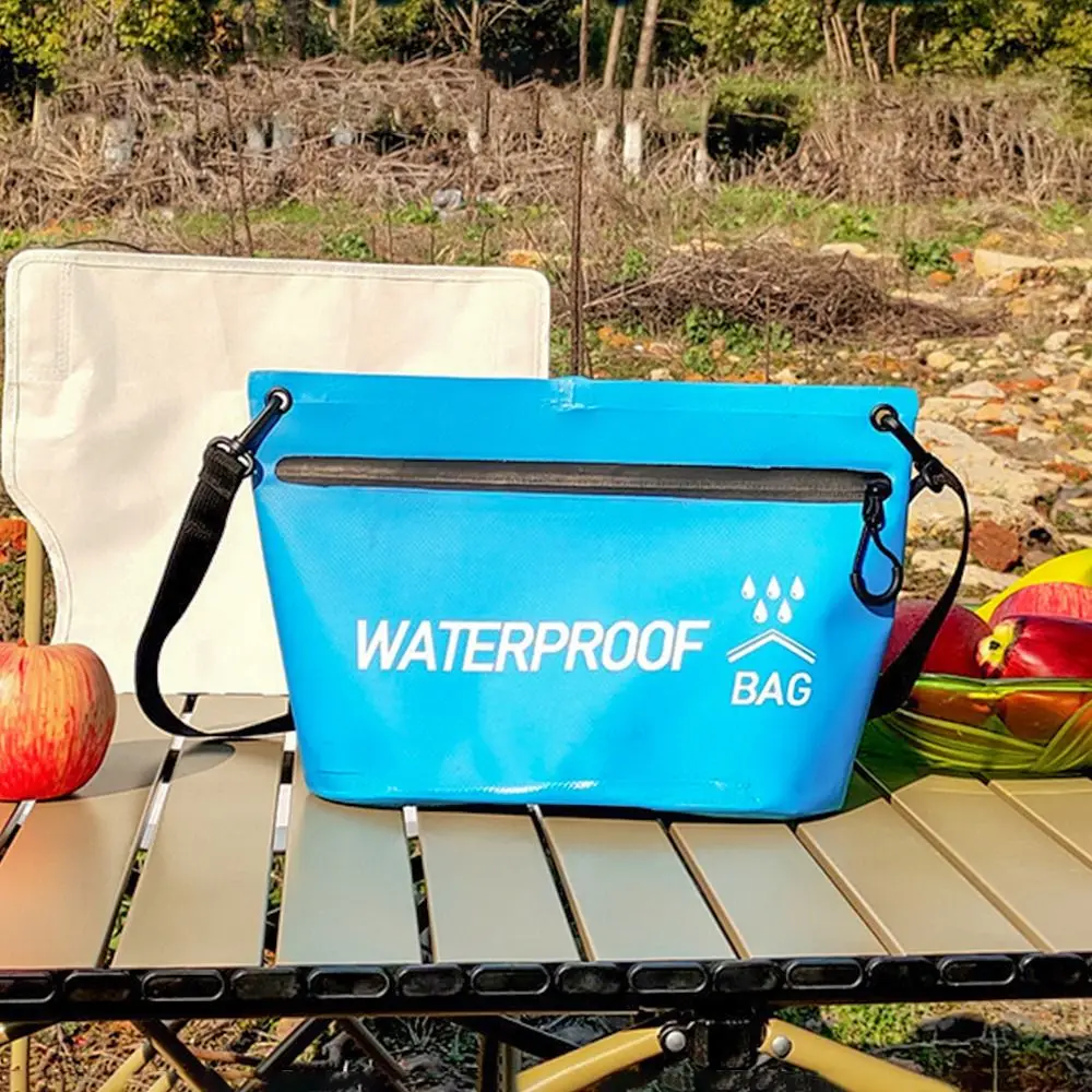 Bolsa seca impermeable de 5L, bolso de viaje con cremallera, saco de lavado, natación, Rafting, kayak, río, Trekking, canotaje flotante, bolsas de agua