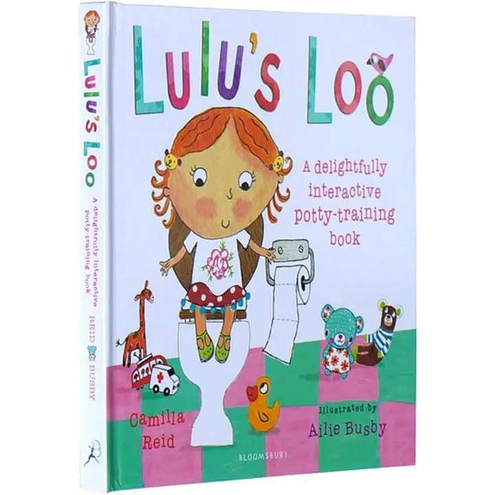 

English original Lulu Loo Lulu series Children's toilet enlightenment habits flip the book