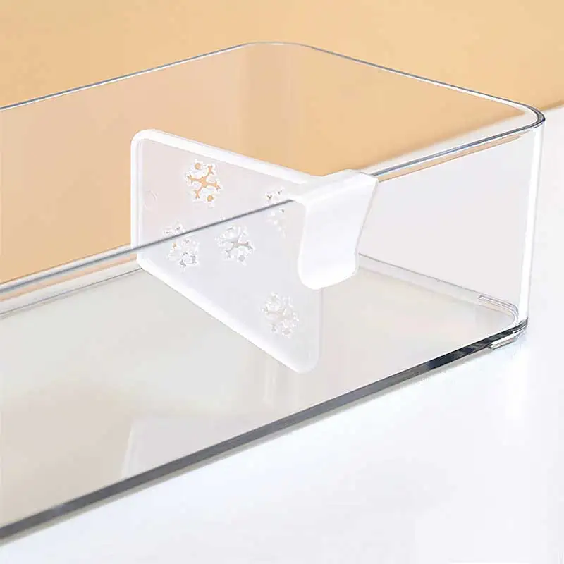 10/1PCS Plastic Refrigerator Dividers Organizer Adjustable Snap-on Storage Box Dresser Drawer Separator Kitchen Accessories