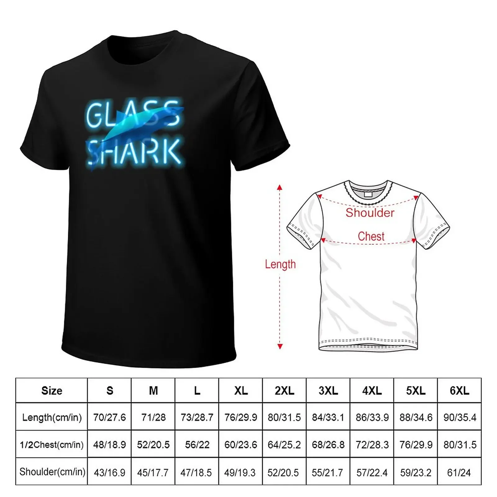 Glass Shark Neon T-Shirt oversizeds customs design your own vintage men t shirts