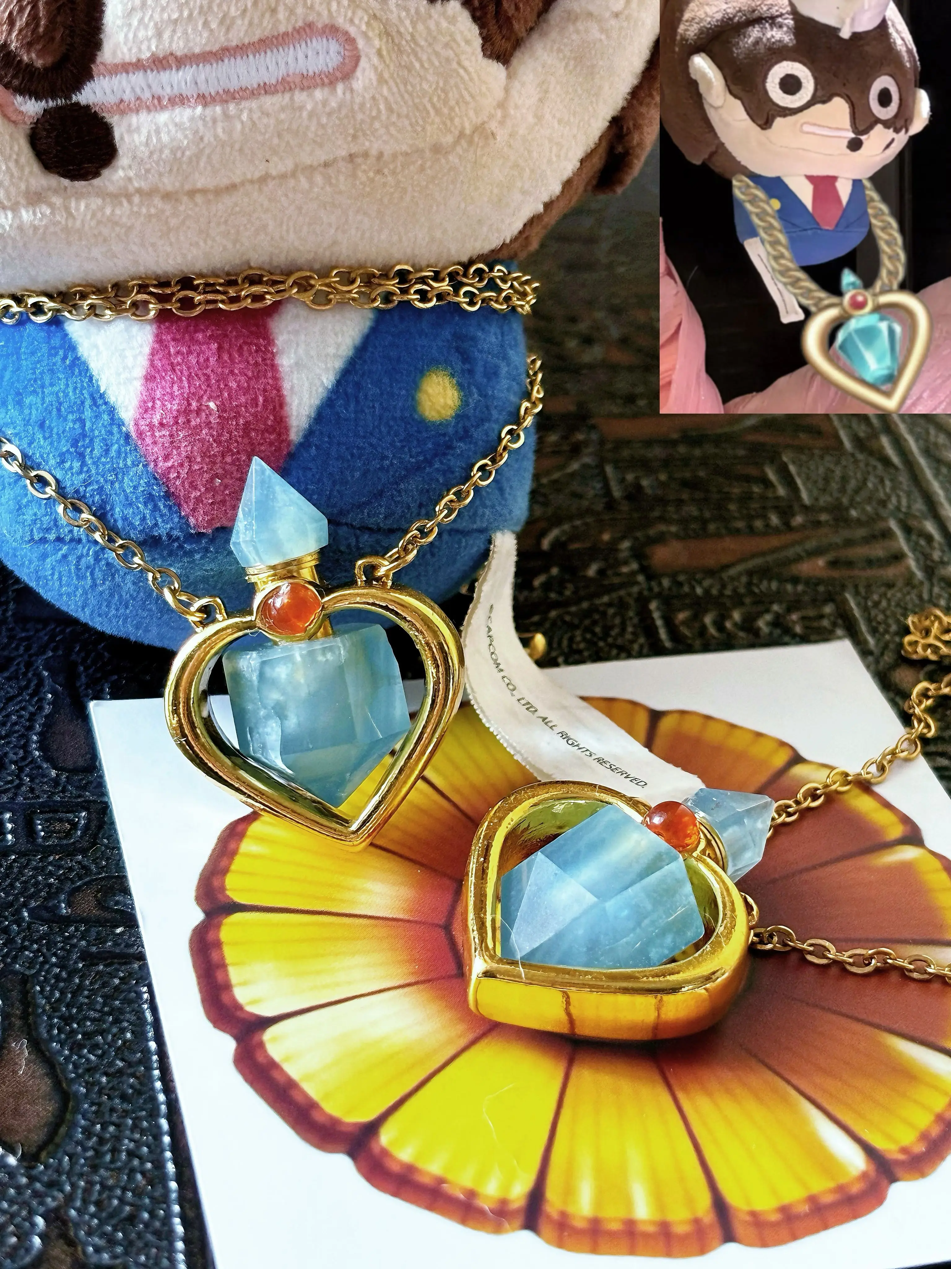 Anime Ace Attorney Phoenix Wright Dahlia Hawthorne Cosplay Pendant Necklace Amulet Cartoon Accessories Pendants Adorn Xmas Gift