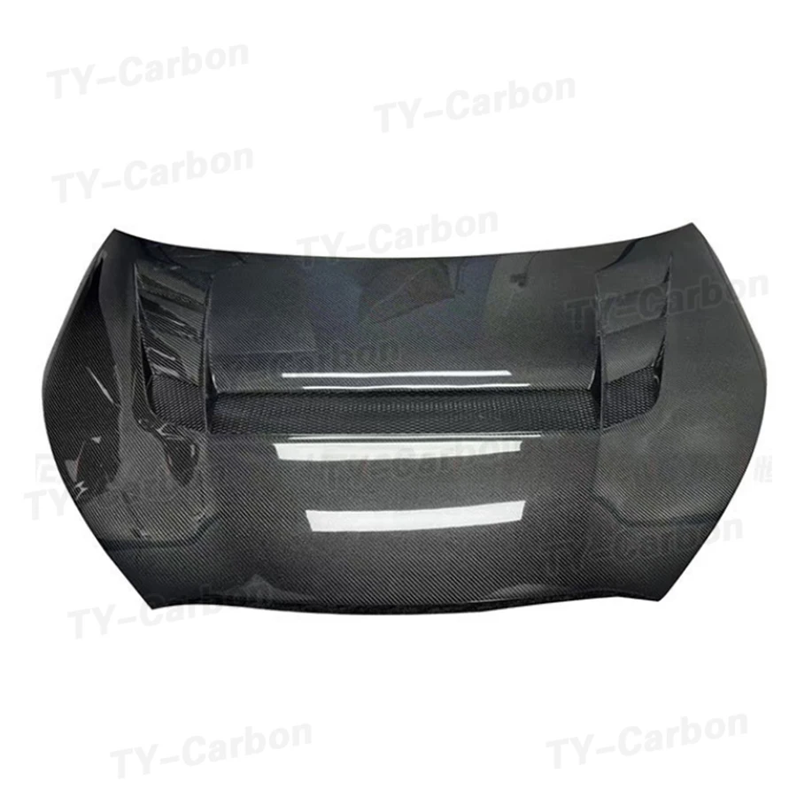 Real Carbon Fiber Front Engine Hood For Toyota GR Yaris GXPA16 VRS Yaris GR Front Hood Bonnet Air Vent Cover Bodykit FRP 2020+