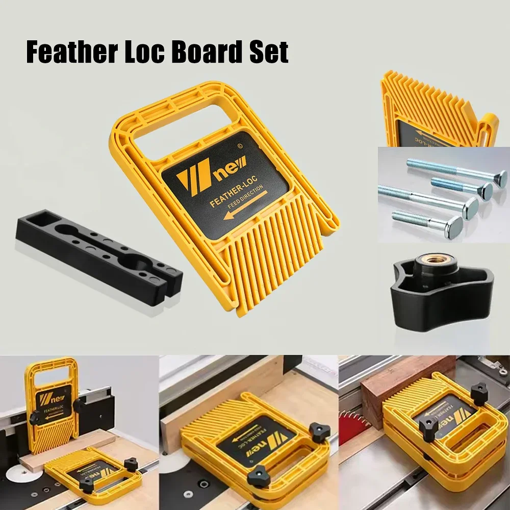 

Многоцелевая доска с перьями, настольная пила, безопасные инструменты для гравировального станка, двойные перья, направляющая для углового калибра, сделай сам