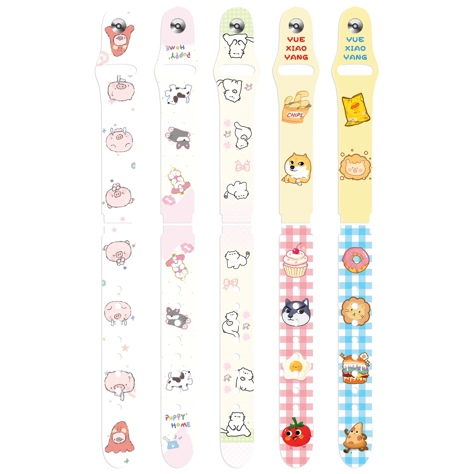 

Cats Dog Series Printed Band for Xiaomi Mi Band 10 Wrist Strap Replaceable Bracelet for Mi Band 9 8 Wristband Watchband for Gift