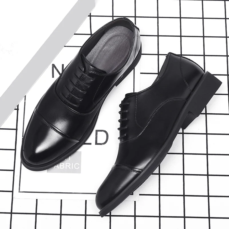 Height Increasing Shoes Men Taller Elevator 6CM Invisible Insole for Daily Men's Heighten Increased Wedding Oxfords Office Male