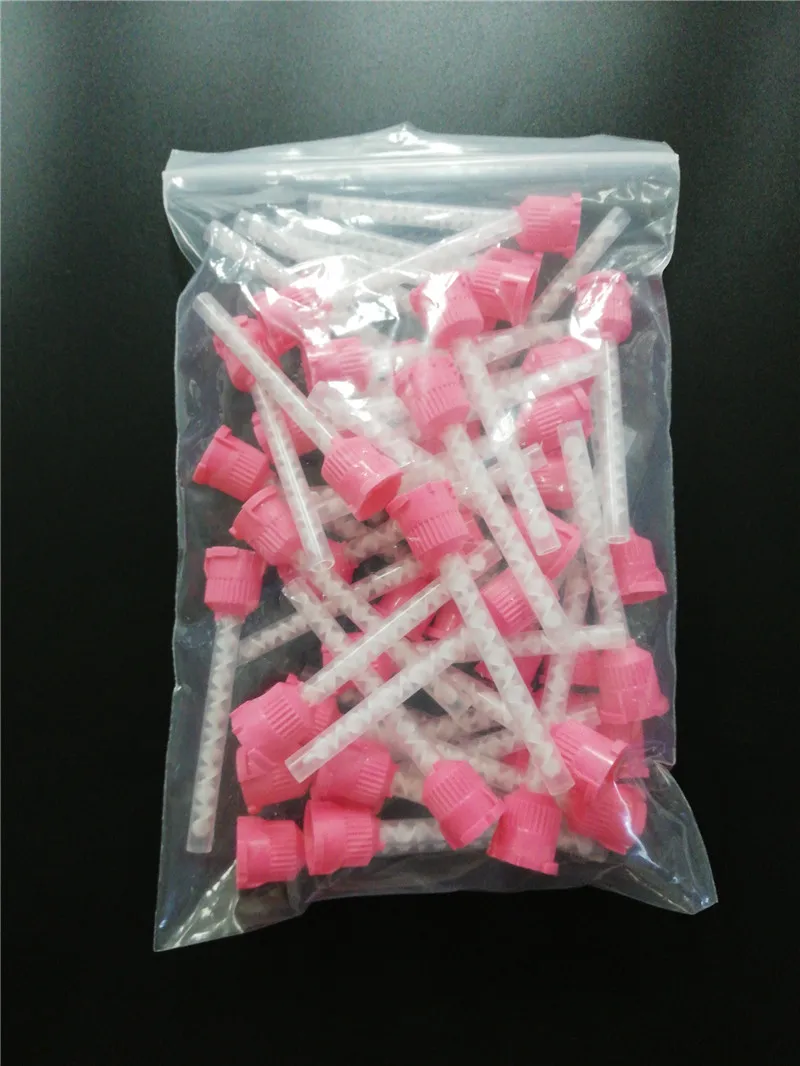 50 Teile/beutel Zahnmedizin Einweg Silikon Gummi Mischkopf 1:1 Für Abdruck Mischen Abgabe Pistole Dental Materialien – Detail 8