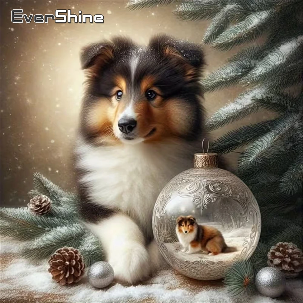 

Evershine DIY Новое поступление Алмазная вышивка собака животное узор для взрослых начинающих Алмазная мозаика рождественские подарки