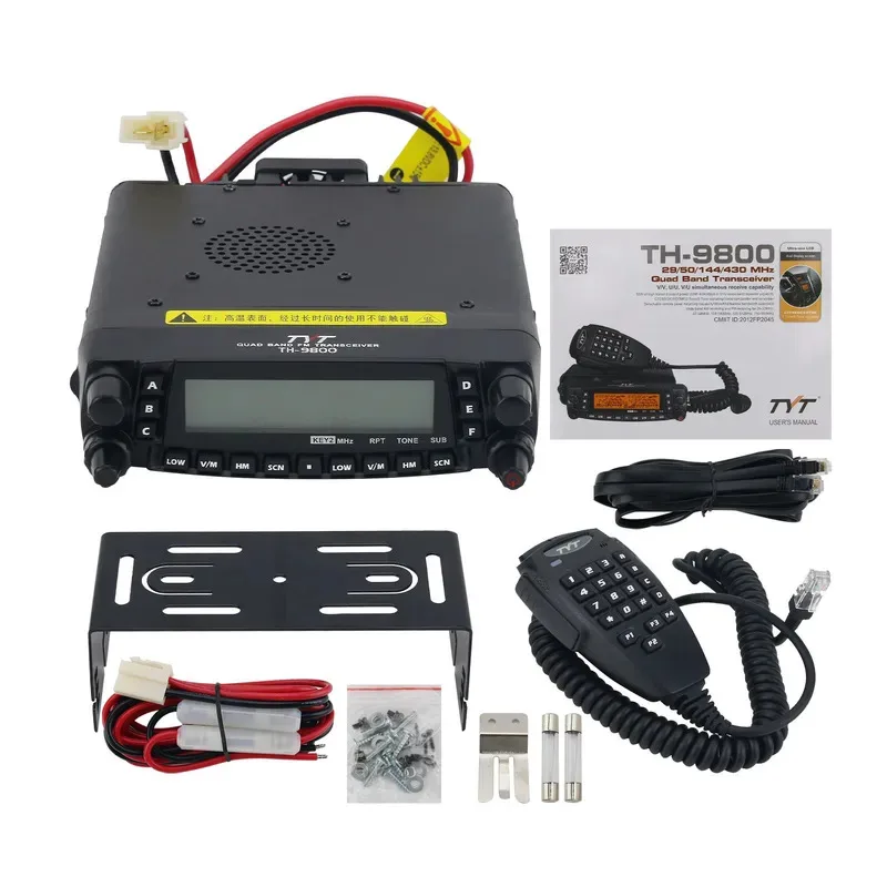 

TYT TH-9800 PLUS 50W Quad Band Transceiver Mobile Radio FM Transceiver Standard Version Used in Cars