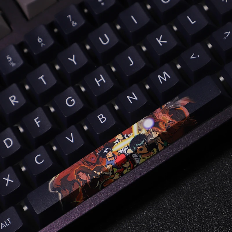 108 Toetsen Yuyu Hakusho Thema Anime Keycap Pbt Sublimatie Retro Twee-Dimensionale Klassieke Persoonlijkheid Mechanische Toetsenbord Cap