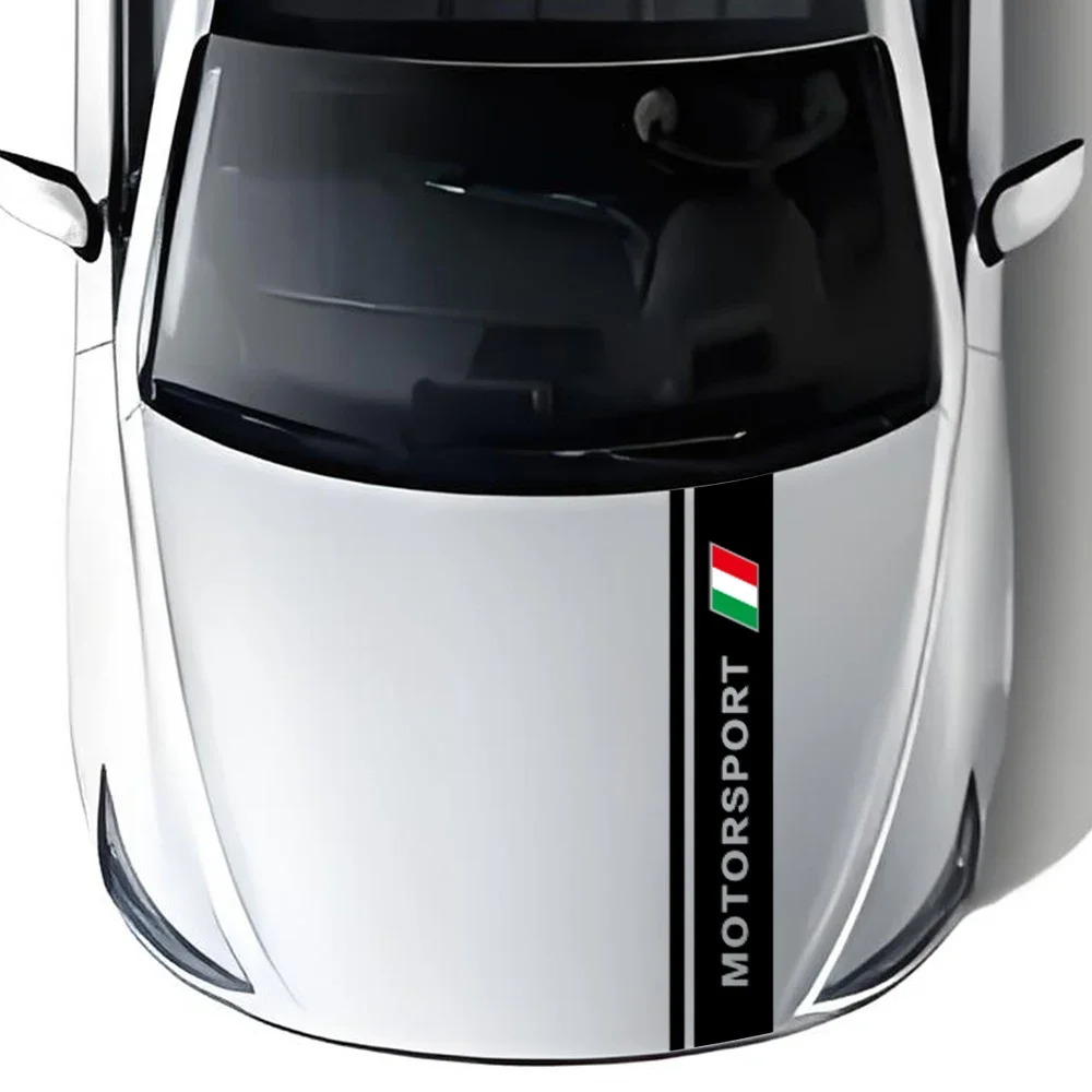 

Car Hood Vinyl Decal Motorsport Bonnet Decor Sticker Italian Flag Decoration Auto Tuning Accessories for Cars SUV Vehicle Pickup