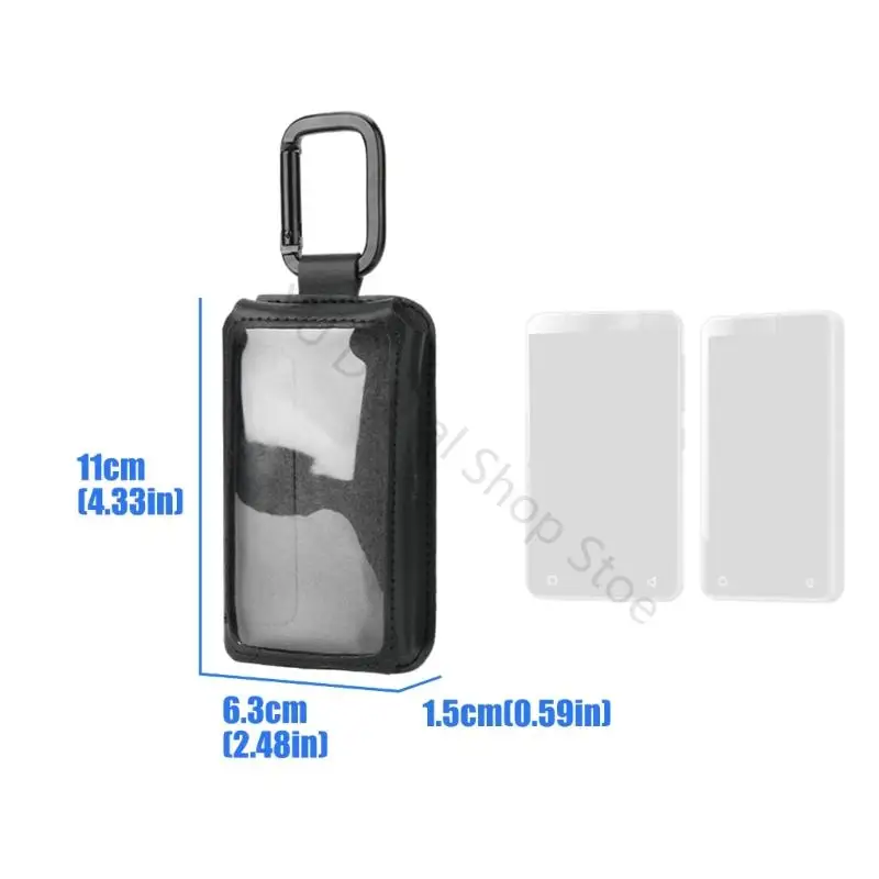 96BA MP3-Player-Hülle mit transparenter Vorderseite für Innioasis G 1/G3, mit Mikrofaser-PU-Körper, genähten Kanten und – Detail 6