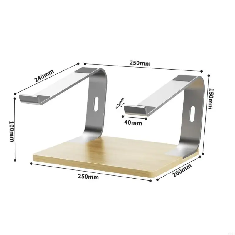 C90f جهاز الكمبيوتر اللوحي المحمول حامل عالمي حامل حامل سطح المكتب لألومنيوم محمول لجهاز الكمبيوتر المحمول.