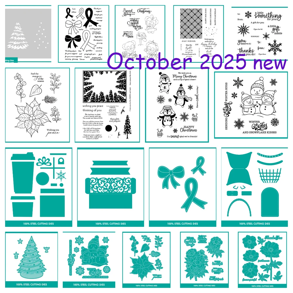 

Basket of All Seasons Winter Metal Cutting Dies Stamps for DIY Scrapbooking Stencils Album Craft Paper Card Decoration Christmas