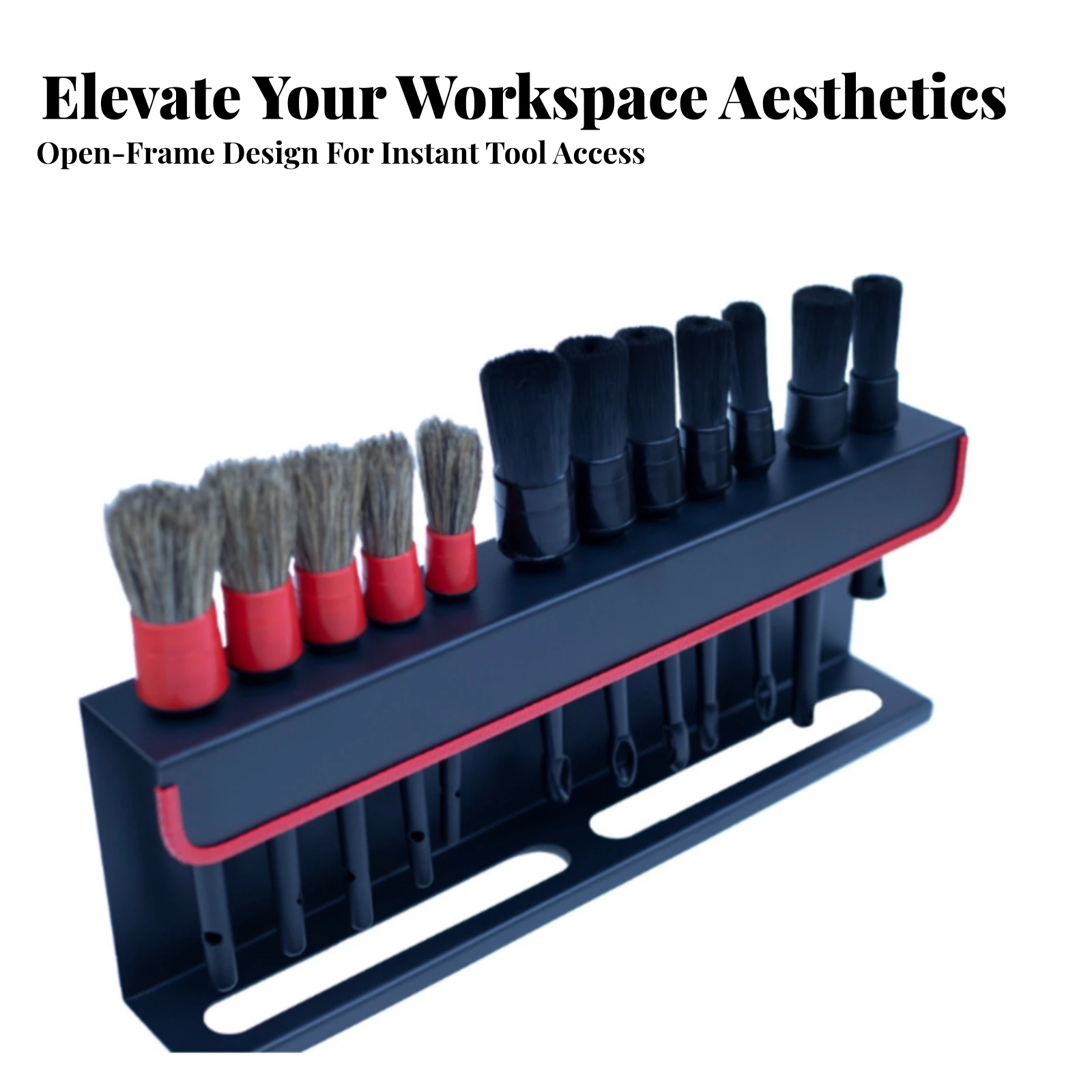 Carbon-Steel Storage Rack Easy to Install Spray Bottle Holder Metal Bottle Organizer Compact for Cleaning Station, Workshop