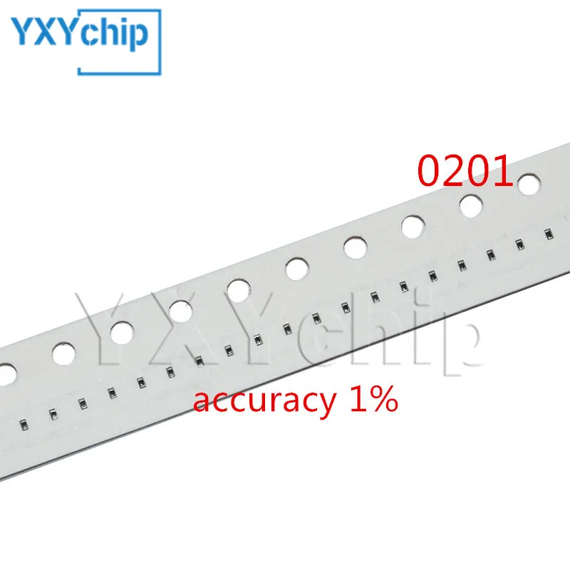 200PCS 0201 SMD resistor accuracy 1% 1/20W 1R10R100R 1K100K1M 22K220K330K470K ohms 560R 620R 680R 750R 820R 910R