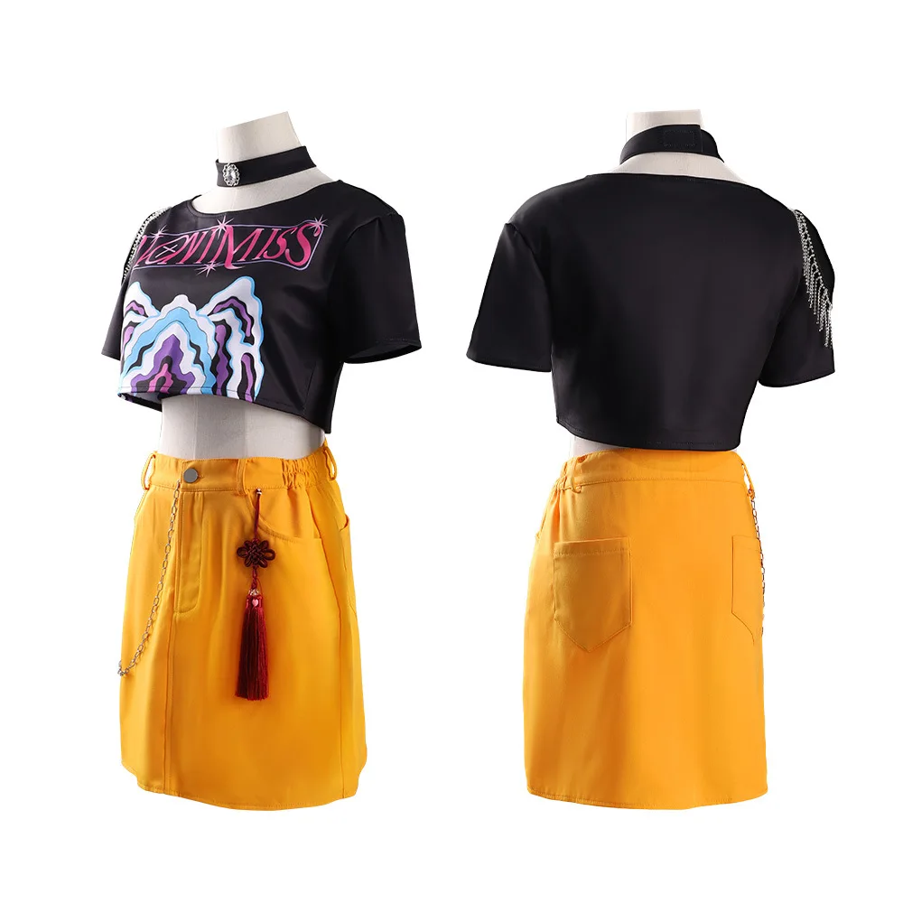 أزياء أنيمي شيطان هنتر سكواد لوم زوي ميرا التأثيرية مجموعة كاملة للفتيات Kpop أيدول لعب الأدوار كرنفال الزي بدلة حفلات الهالوين