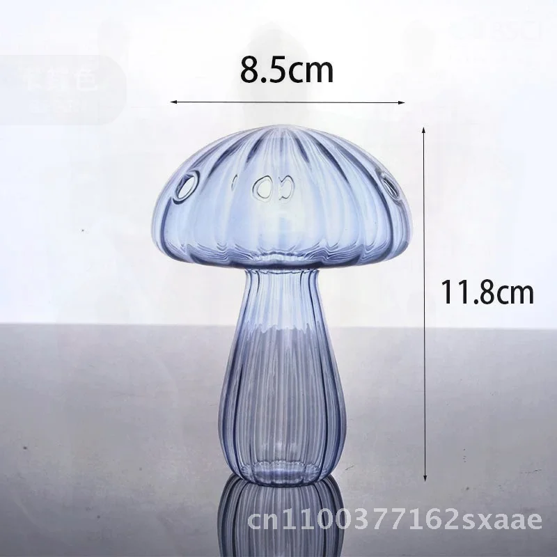 

Креативная стеклянная ваза с грибами, гидропонные ветровые украшения, зеленое растение, цветочный аранжировщик, декор комнаты, бутылка для ароматерапии, стиль Ins