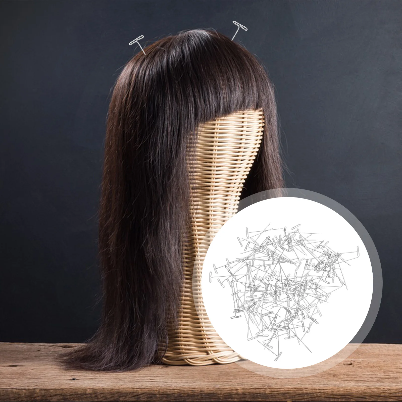 

150pcs T-Pins Set Stainless Steel Metal T Pins For Styling Sewing Tailoring Jewelry Display Craft Projects With Plastic Box