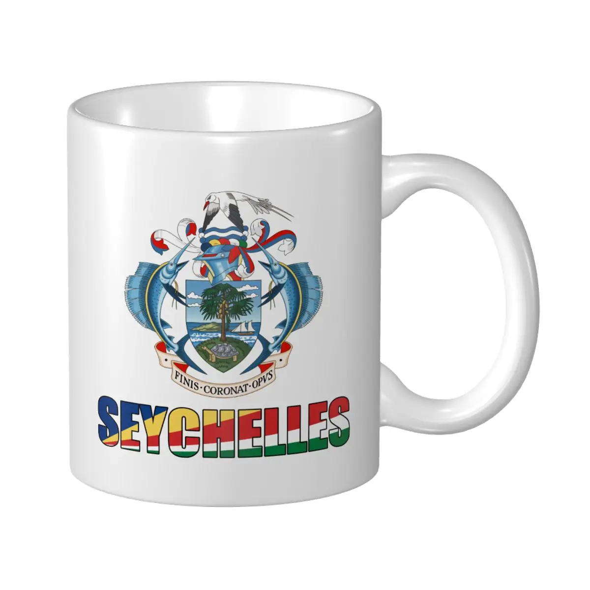 

Кружка Mark Cup с сейшельской эмблемой, кофейные кружки, кружки для чая, путешествий, для офиса и дома
