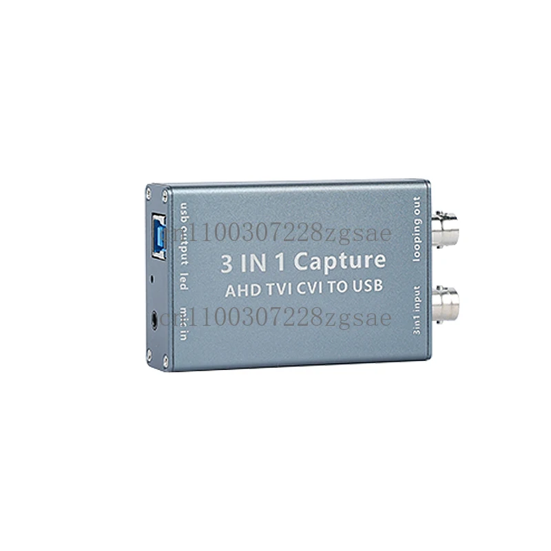 AHD video capture card TVI CVI BNC port input to USB1080P analog high definition drive-free support ring