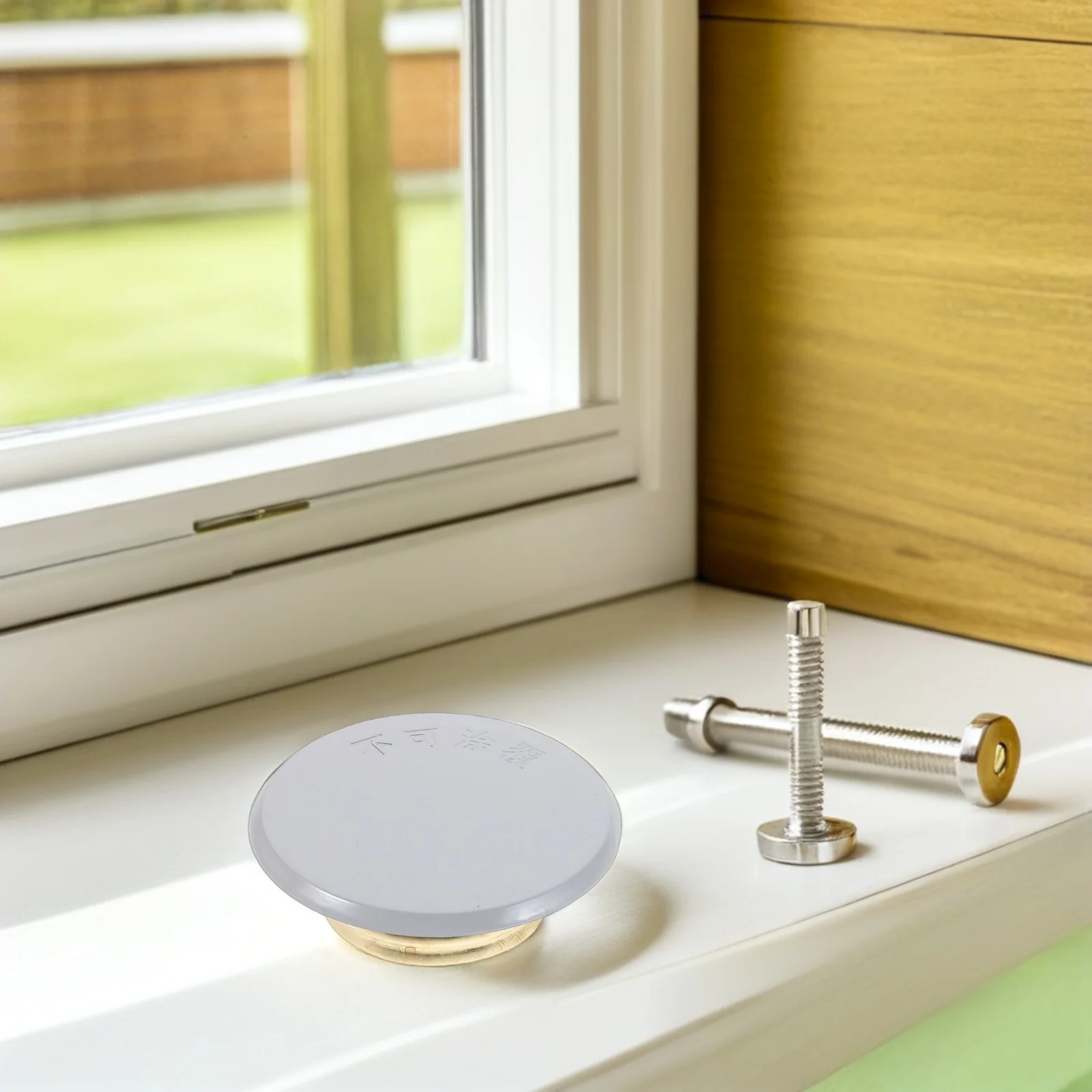 

8pcs Fire Sprinkler Cover Plates Concealed Metal Decorative Ceiling Sprinkler Covers Easy Install Heat Resistant Residential