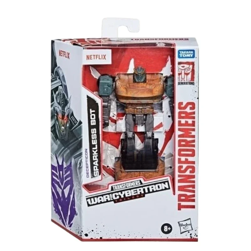 In Stock Tomy Transformers Toys War for Cybertron Netflix Limited Sparkless Bot Action Figures toys ornament gifts Collectible
