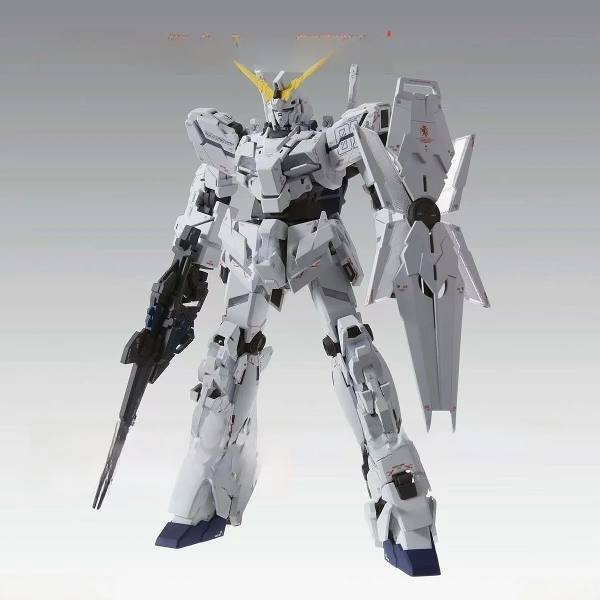 نموذج مجسم سوبا ستوديو MGEX يونيكورن غاندام ثلاثي الدرعات بدون قفص وبدون إضاءة، نسخة إصلاح الهوائي، لعبة للمراهقين #1