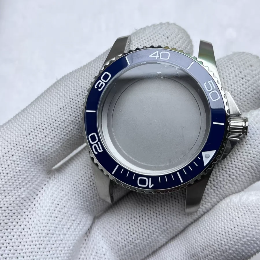 Accesorios de reloj, sustituto Comcast, adecuado para caja de movimiento 2824 8200 8215, juego completo, zafiro