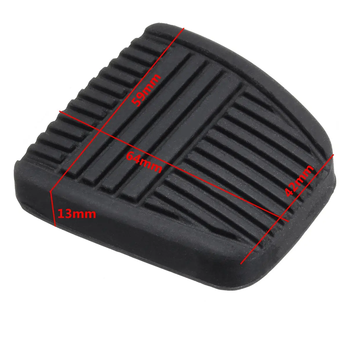 2pcs Car Brake Clutch Pedal Pad Rubber Cover 31321-14020 31321-14010 For Toyota 4Runner Camry Celica Land Cruiser Paseo RAV4