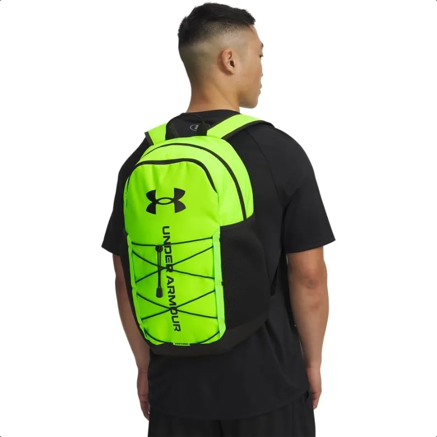 حقيبة ظهر للجنسين Hustle Sport 6.0 389 Hyper Green أسود أسود مقاس واحد يناسب الجميع