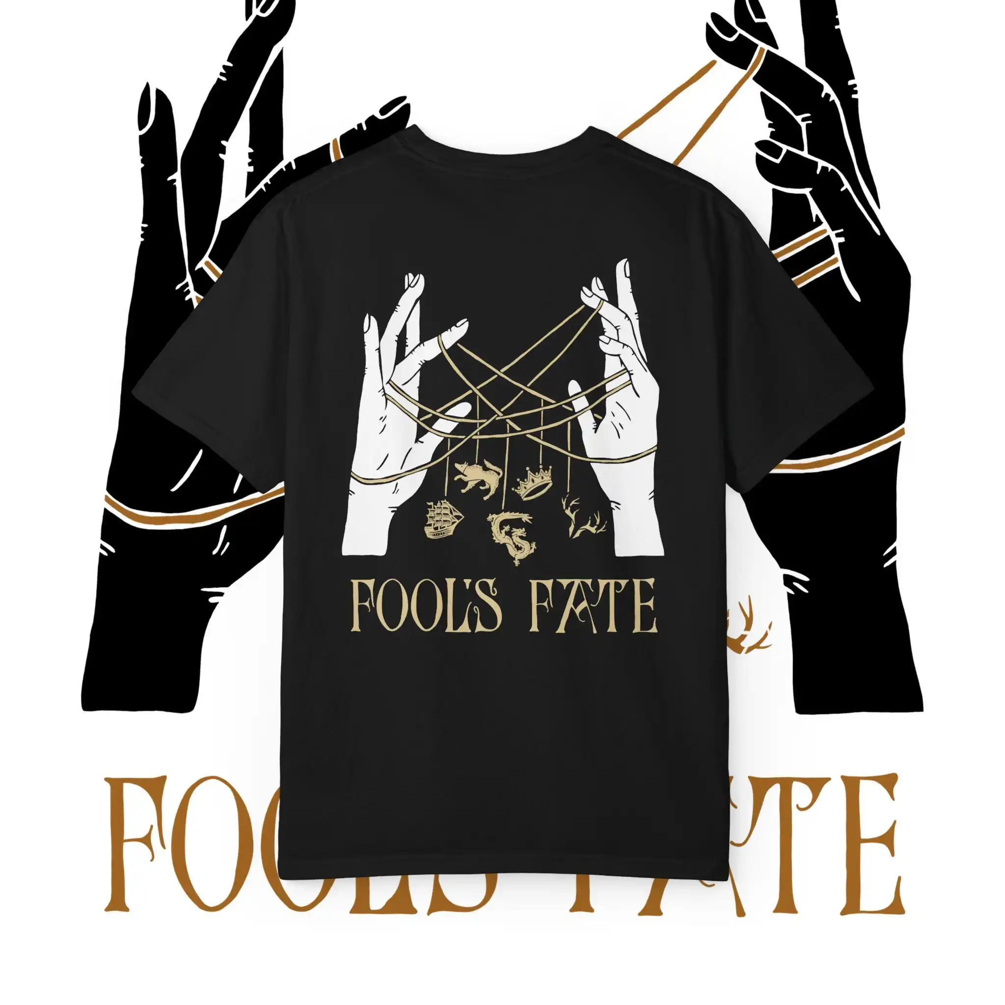 Fool's Fate Tee Realm of The Elderlings Shirt, Fitz and The Fool, Robin Hobb, Tawny Man, Golden Fool, Fool's Errand