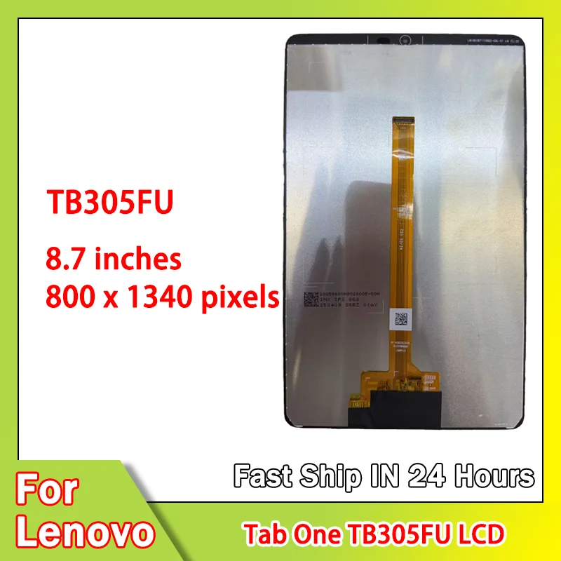 Pantalla LCD de 8,7 pulgadas para Lenovo Tab One TB305FU, conjunto de digitalizador de pantalla táctil para Lenovo Tab K9 TB305, repuesto de LCD