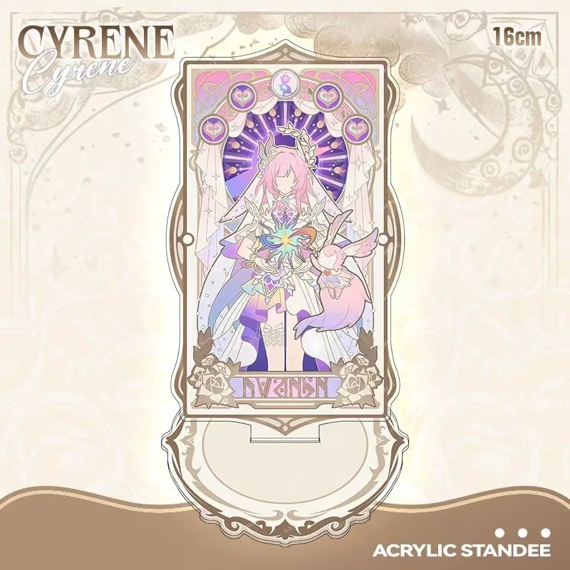 New Honkai: Star Rail Character Stand Phainon Cyrene Tarot Card Series Cute Cartoon Desk Ornament Gift Anime Game Keychain