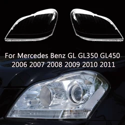 For Mercedes Benz GL GL350 GL450 2006 2007 2008 2009 2010 2011 Headlamps Cover Transparent Lampshade Headlight Shell Lens