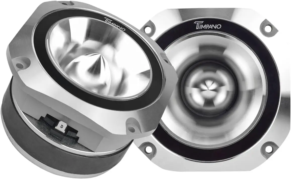 

4-Inch Super Tweeter Pair, 900W Max, 107dB Sensitivity, Slim Bullet Design for Pro Audio Systems