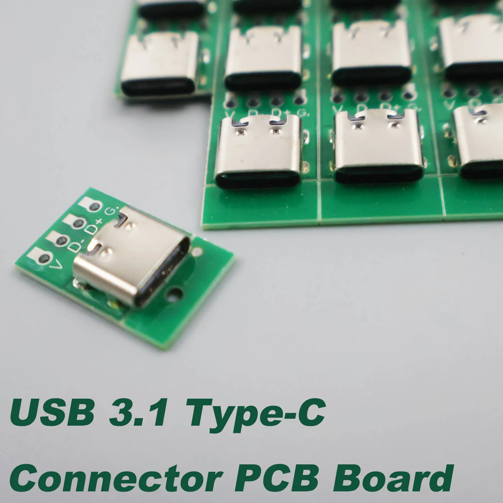 50/20/10pcs USB Type-C Female Test PCB Board - 6Pin 2.54mm Adapter Socket For Test Data Line Wire Cable Transfer Arduino NFC