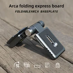 Foldable L Bracket QR Plate Vertical Horizontal Switching Quick Release Plate for Arca Dovetail Compatible with DJI Stabilizers