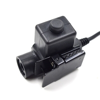 Y16A U94 7.0mm PTT Cable Plug Headset Adapter 2PIN for Baofeng UV-5R UV-S9 Plus UV-82 AR-152 Walkie Talkie Two Way Radio