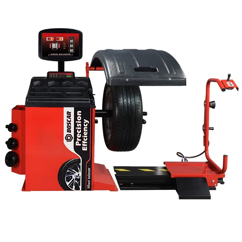 

HG-530 28'' Automatic Wheel Balancing Machine 1g Accuracy 70kg Max Load Tire Lift Brake Positioning