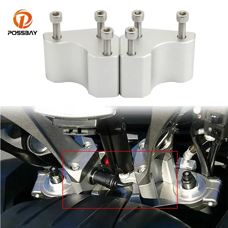 

Motorcycle 1.75" Handlebar Risers Spacers Riser Clamp Extend Handlebar Adapter Mount For Kawasaki Concours14 1400GTR 2008 - 2021