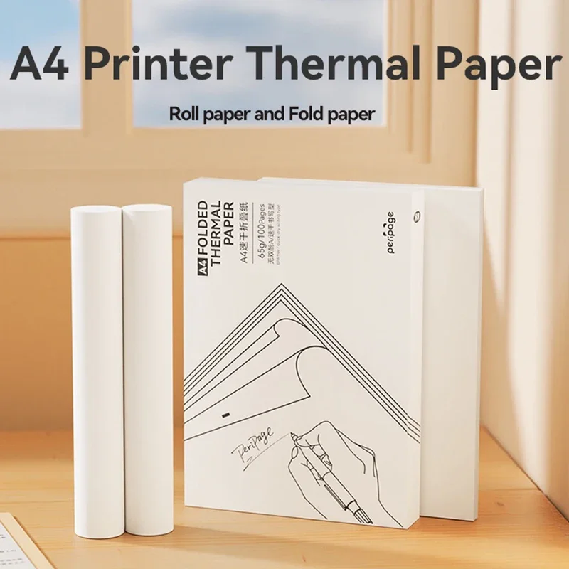 A4 Thermal Paper Thermal Printing Paper 210*30mm for A4 Wireless Bluetooth A40/X8 Printer Paper Roll