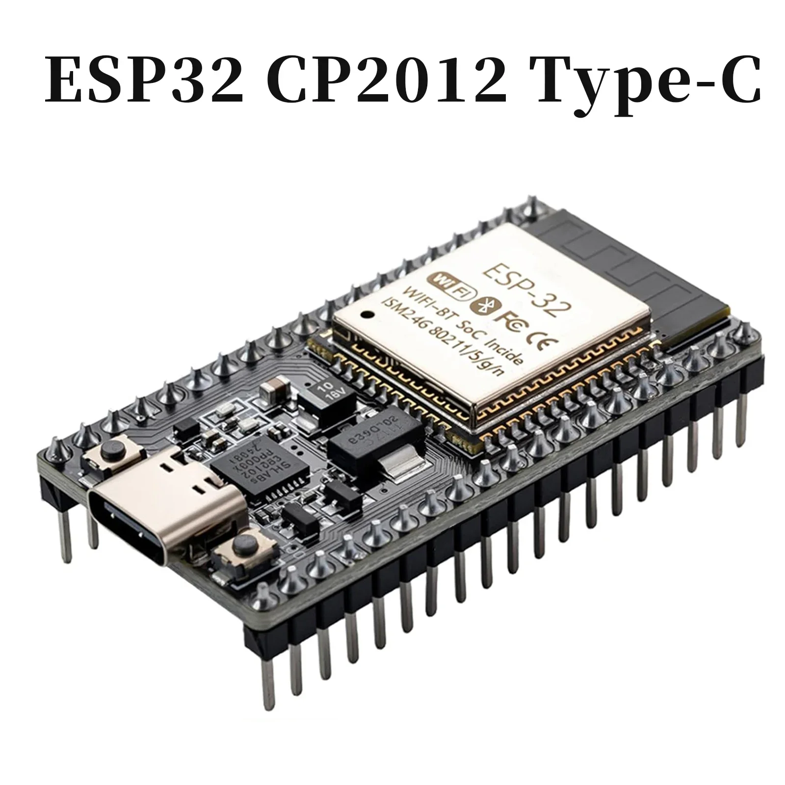 ESP32S ESP32 Type-C Development Board 2.4 GHz CP2102 Dual Core WLAN WiFi + Bluetooth 2-in-1 Microcontroller Chip for Arduino
