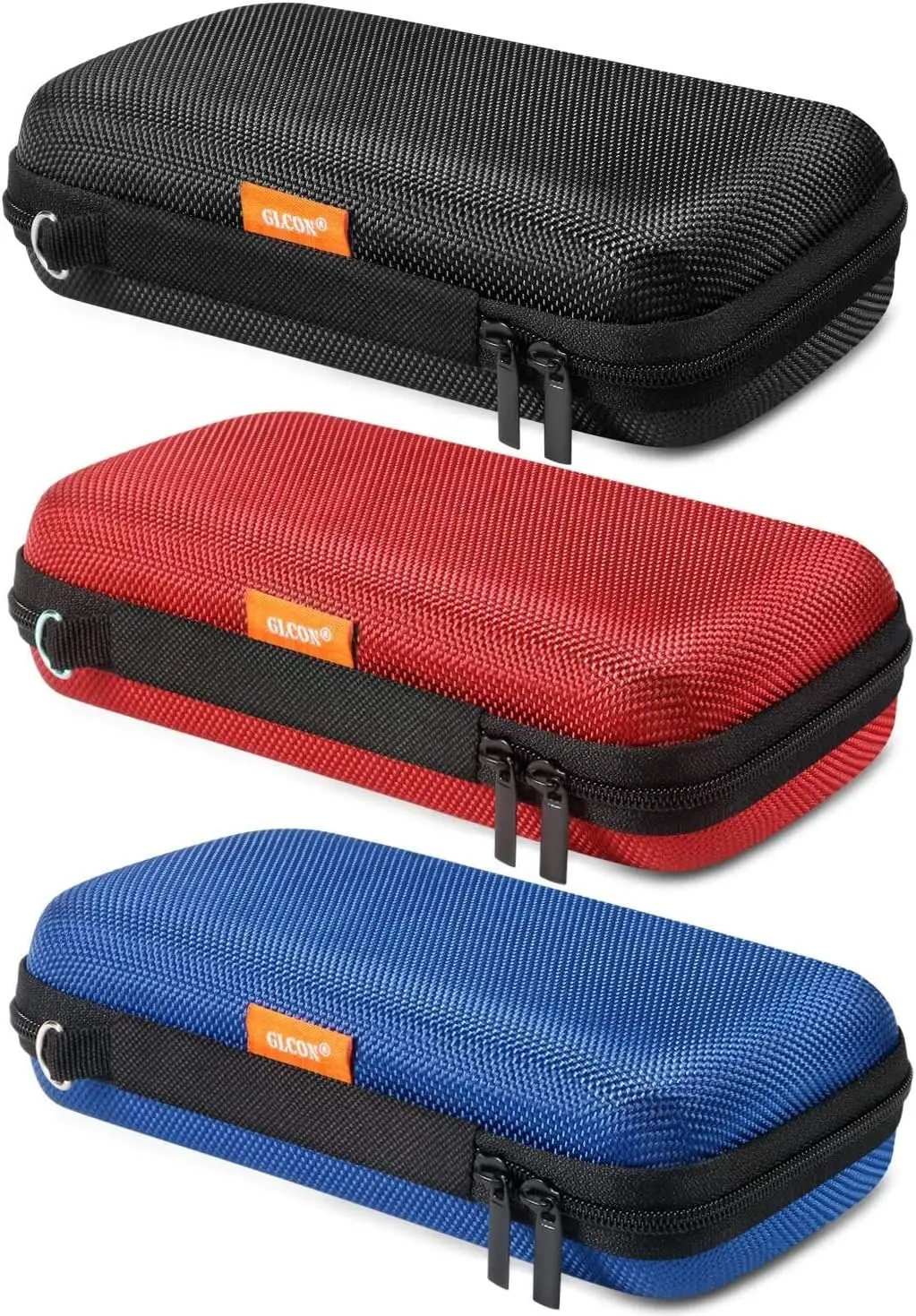

3-цветный жесткий чехол из ЭВА с сетчатым карманом и молнией — компактное дорожное хранилище для кабелей, телефонов, внешних аккумуляторов и многого другого