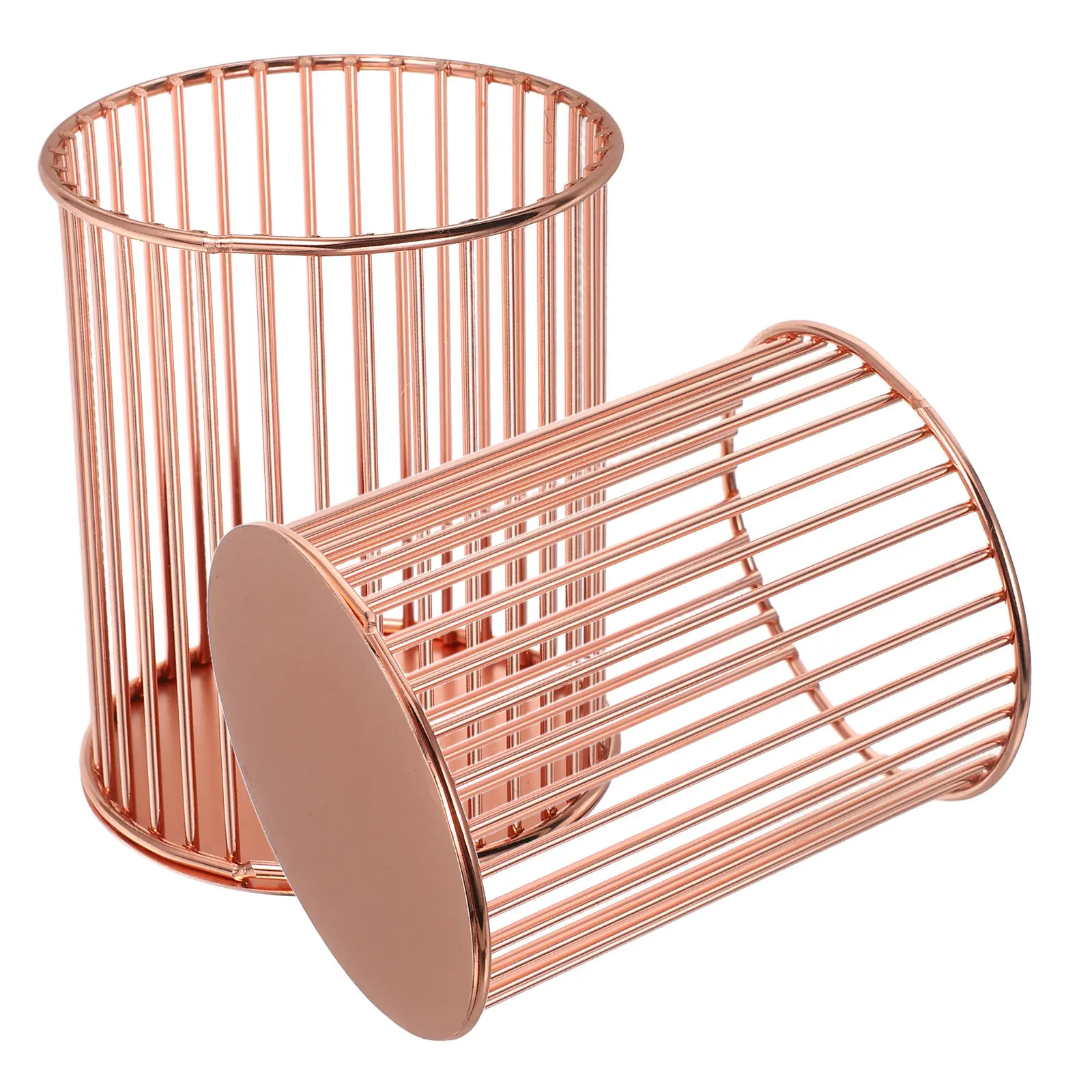 

Набор из 2-х железных подставок для ручек и карандашей, современный органайзер для кистей и косметики, настольный держатель для инструментов