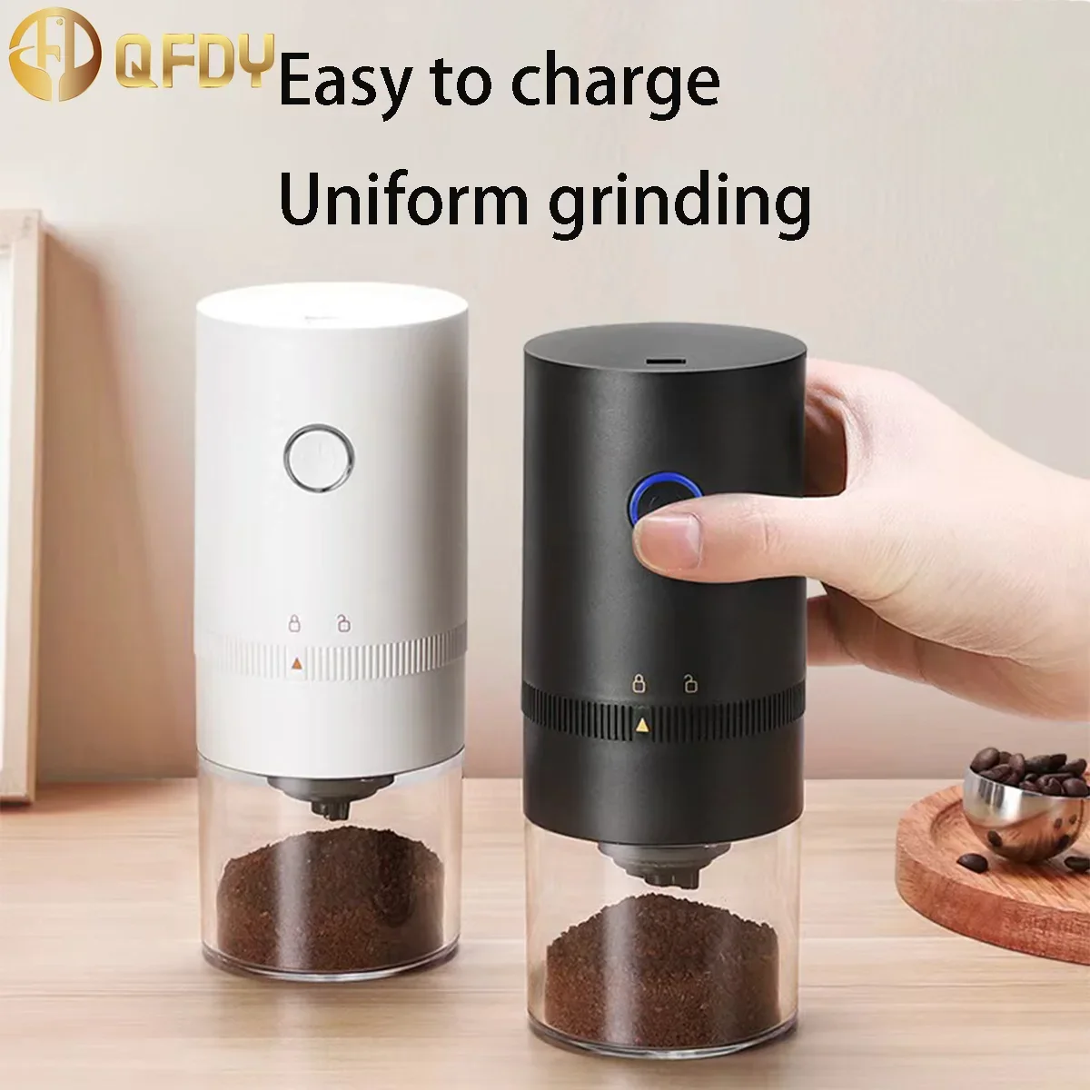 

Home small portable electric charging coffee grinder automatic coffee machine Ceramic grinding core coffee grinder