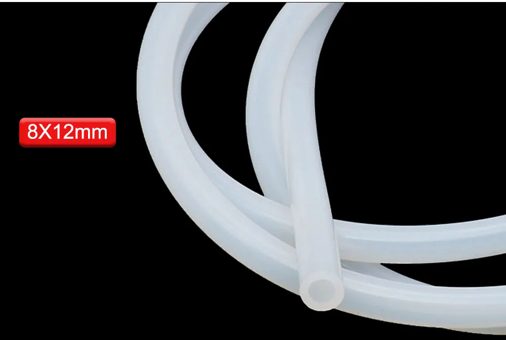HUNST Silikonschlauch 5x8mm 8x12mm Wasserleitung Flexibler Schlauch für Wassersensor & Wasserpumpe & Wasserkühler & CO2-Laserröhre. – Detail 4